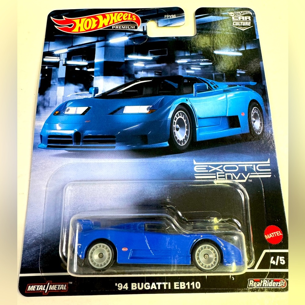 Hot Wheels Premium Car Culture EXOTIC ENVY 1994 BUGATTI EB110 4/5